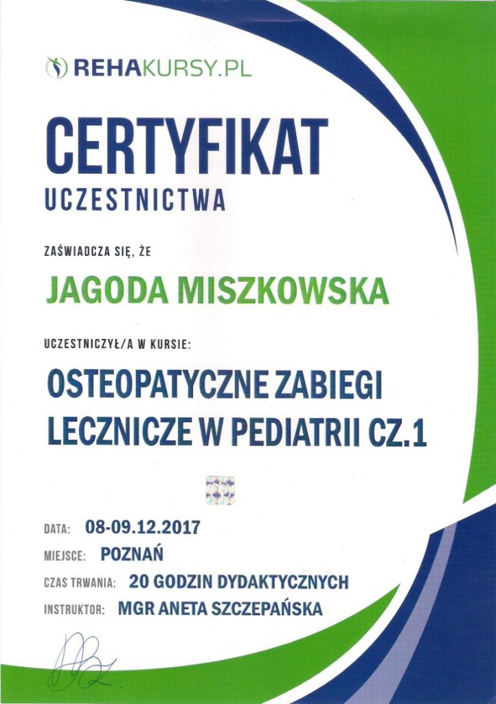 2017 Osteo w pediatrii cz. I